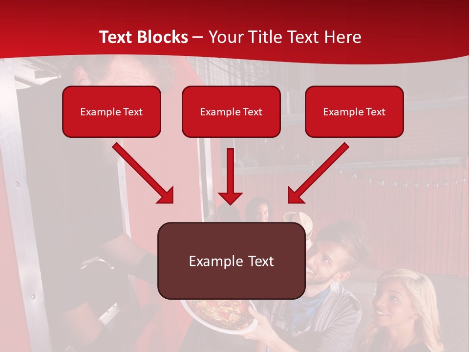 Happy Dinner Woman PowerPoint Template