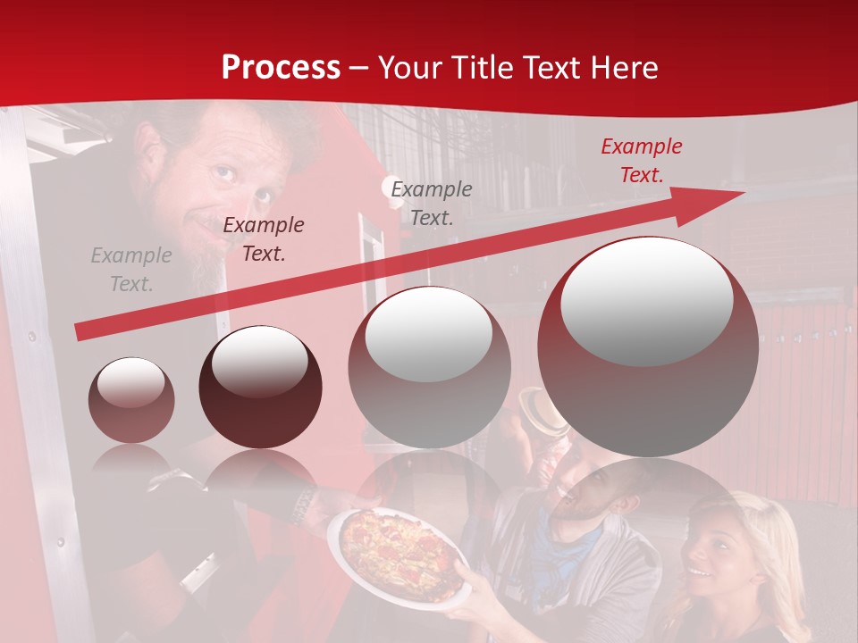 Happy Dinner Woman PowerPoint Template