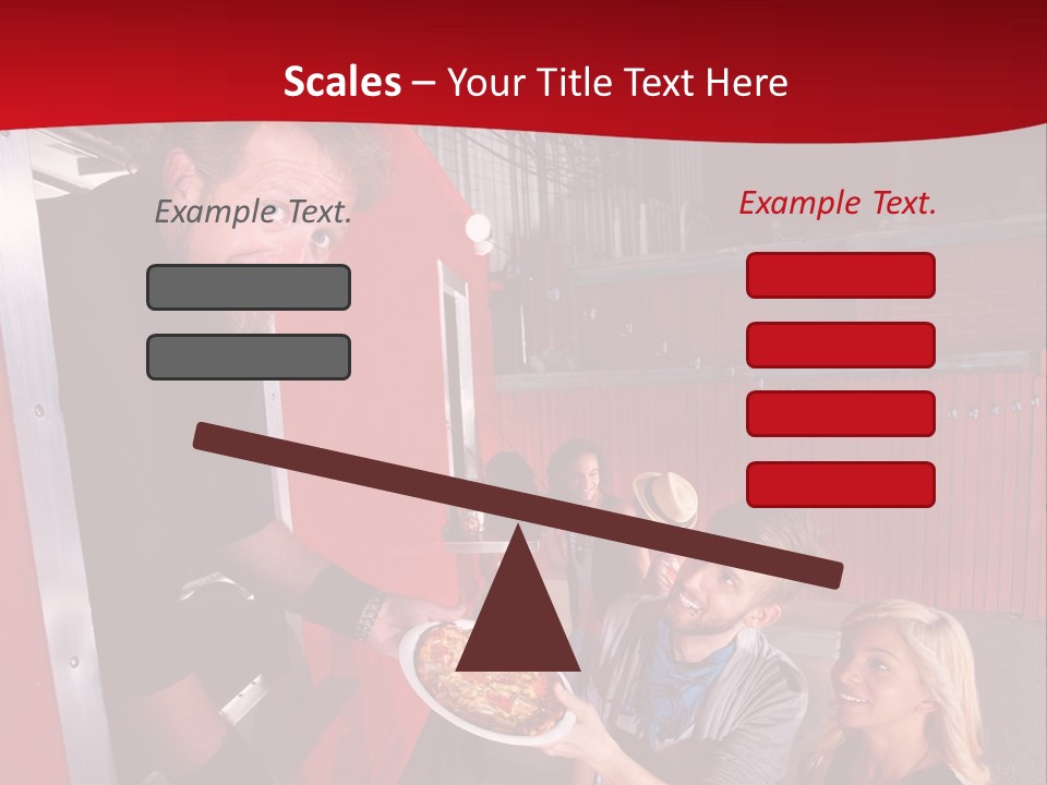 Happy Dinner Woman PowerPoint Template