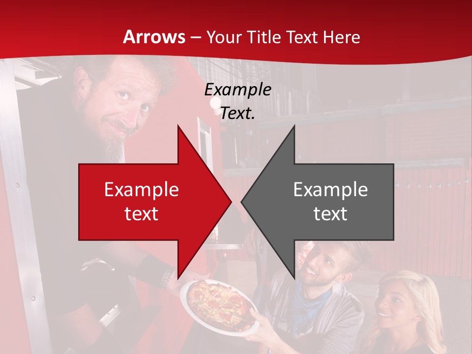 Happy Dinner Woman PowerPoint Template