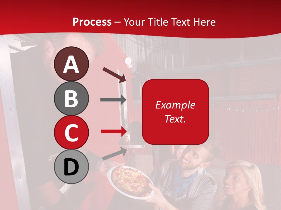 Happy Dinner Woman PowerPoint Template