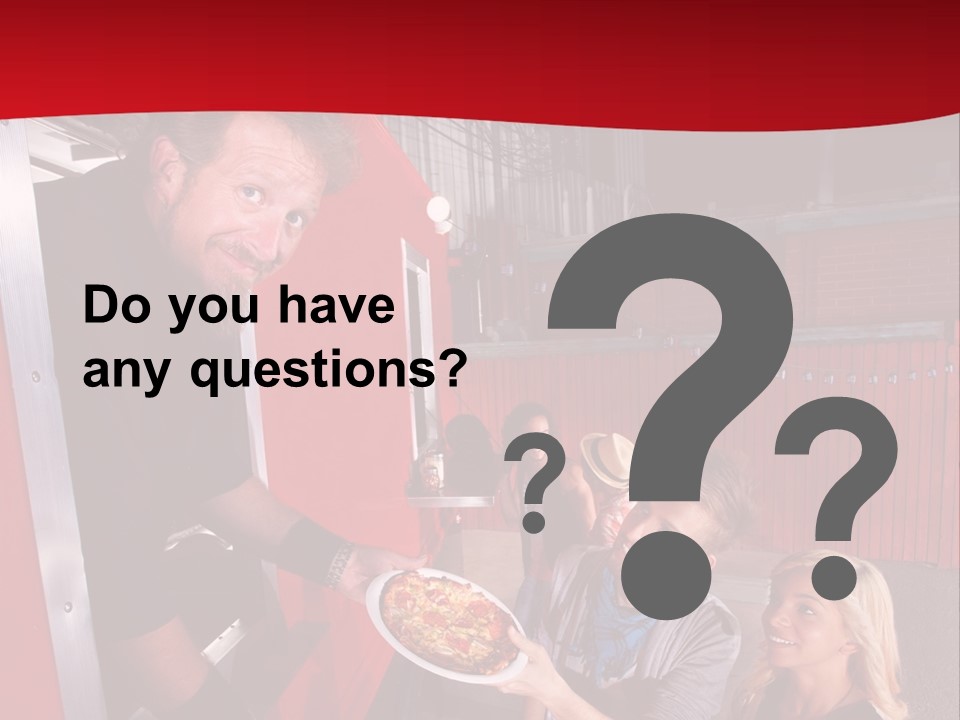 Happy Dinner Woman PowerPoint Template