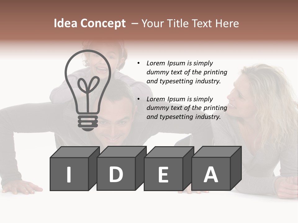 Power Childhood Child PowerPoint Template