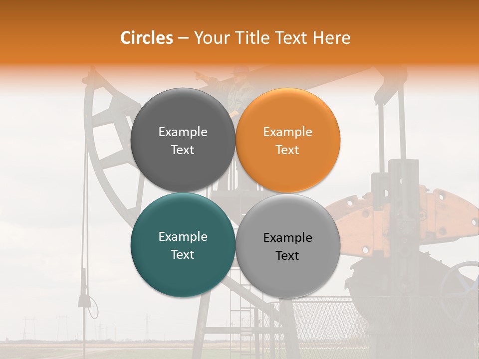 Pipeline Helmet Petroleum PowerPoint Template