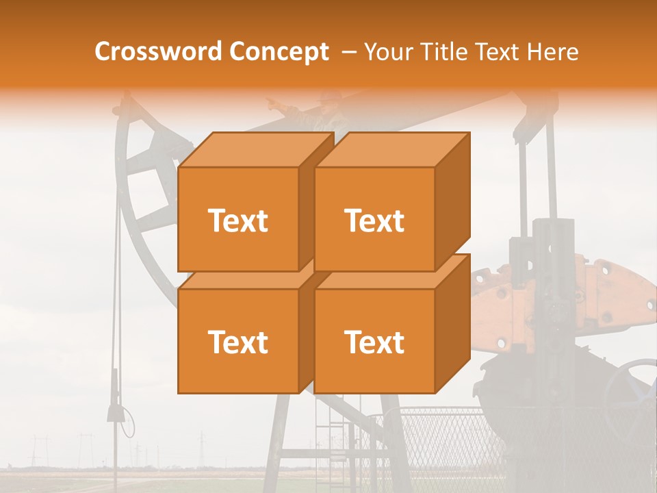 Pipeline Helmet Petroleum PowerPoint Template