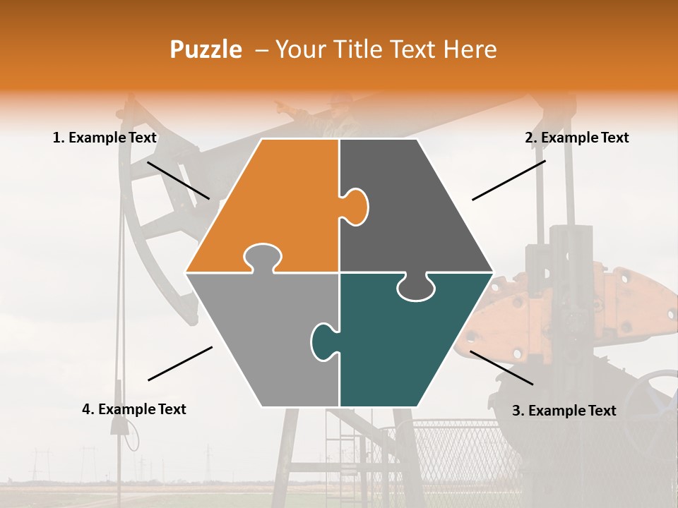 Pipeline Helmet Petroleum PowerPoint Template
