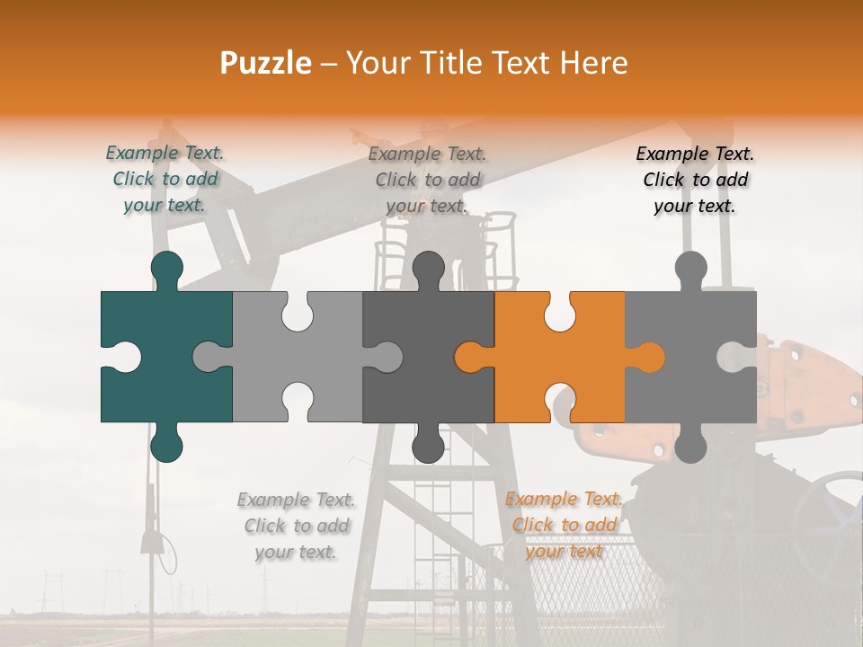 Pipeline Helmet Petroleum PowerPoint Template