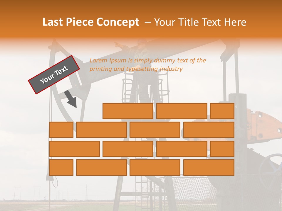 Pipeline Helmet Petroleum PowerPoint Template