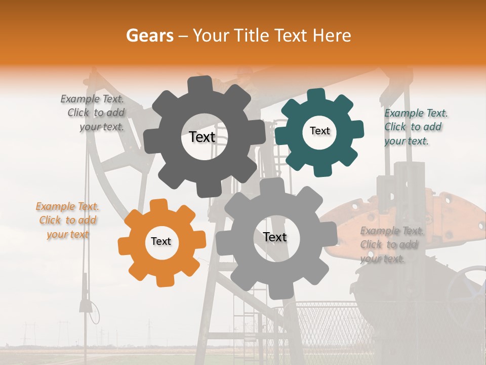 Pipeline Helmet Petroleum PowerPoint Template