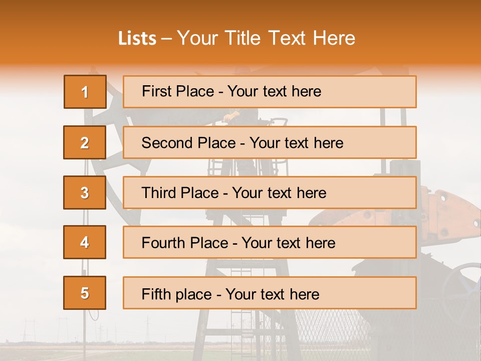 Pipeline Helmet Petroleum PowerPoint Template