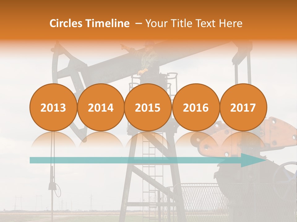 Pipeline Helmet Petroleum PowerPoint Template