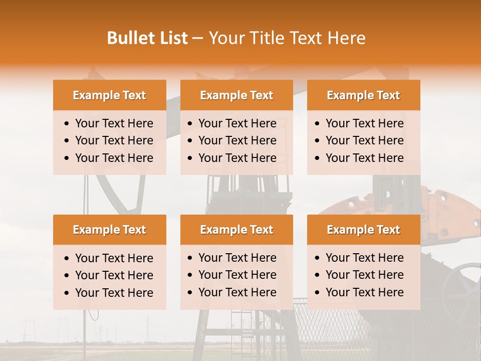 Pipeline Helmet Petroleum PowerPoint Template
