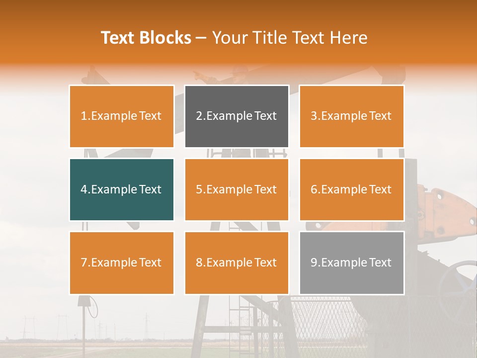 Pipeline Helmet Petroleum PowerPoint Template