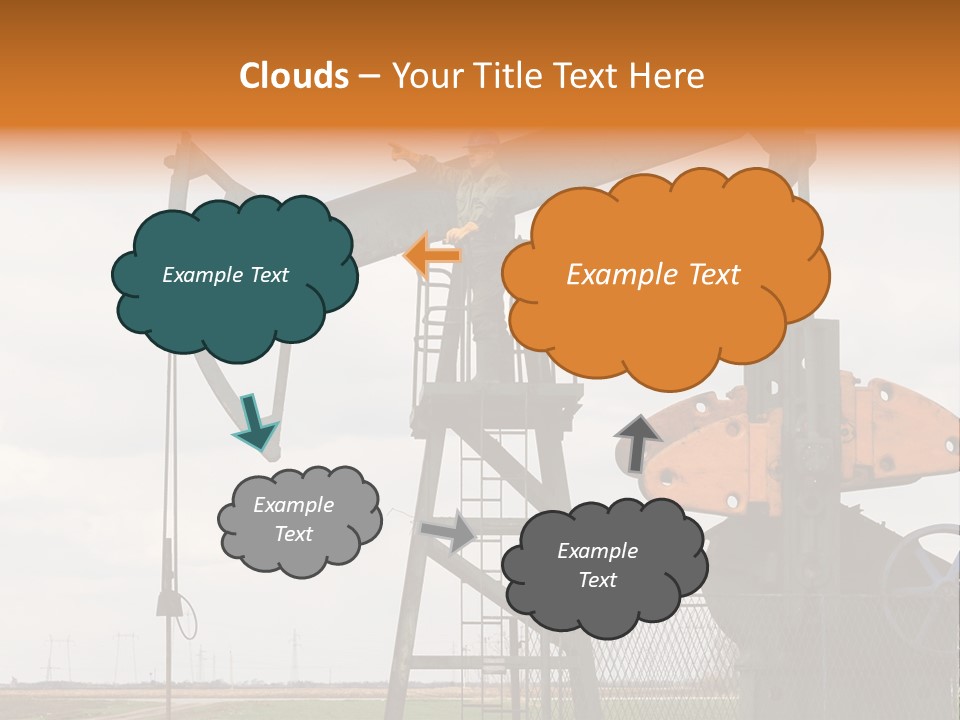 Pipeline Helmet Petroleum PowerPoint Template