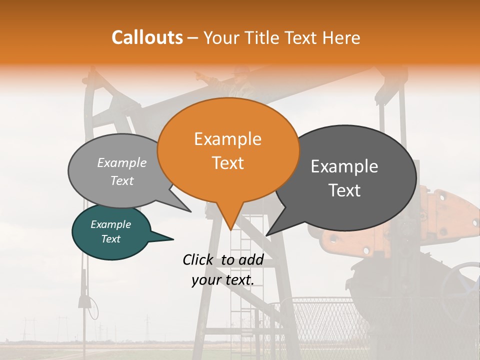 Pipeline Helmet Petroleum PowerPoint Template