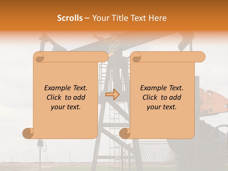 Pipeline Helmet Petroleum PowerPoint Template