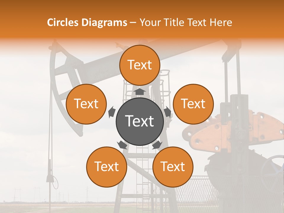 Pipeline Helmet Petroleum PowerPoint Template
