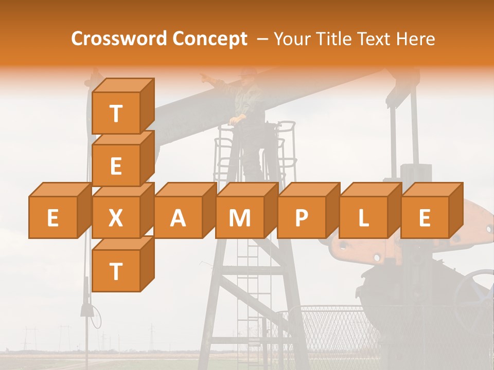 Pipeline Helmet Petroleum PowerPoint Template