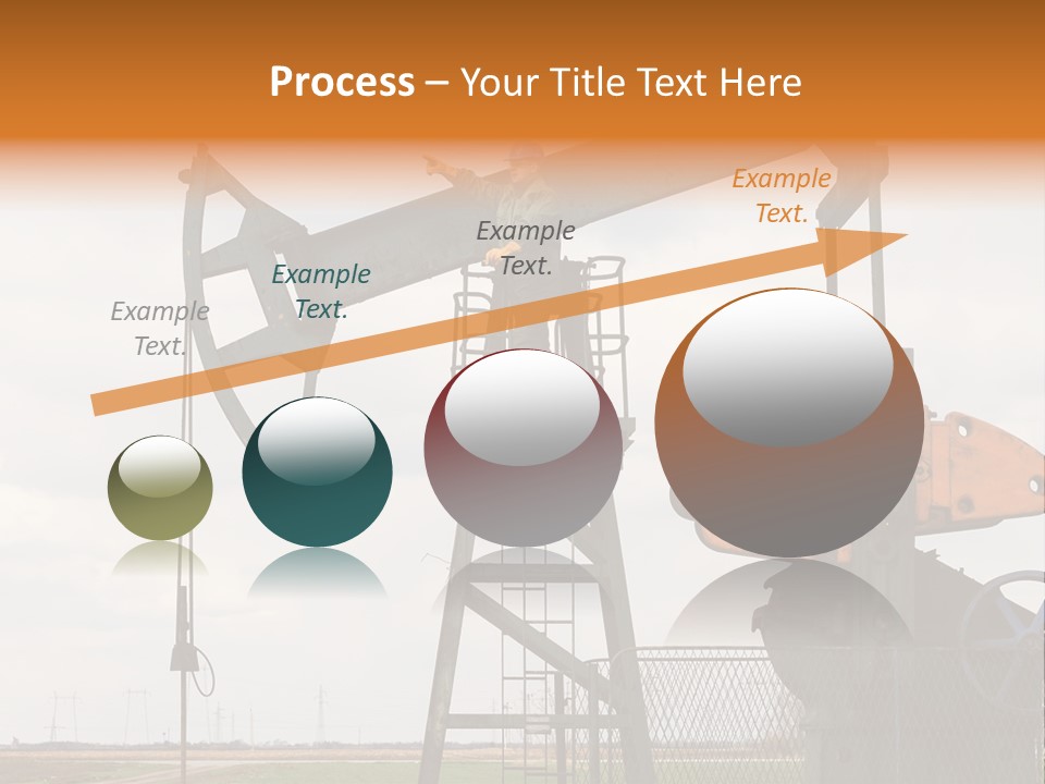 Pipeline Helmet Petroleum PowerPoint Template