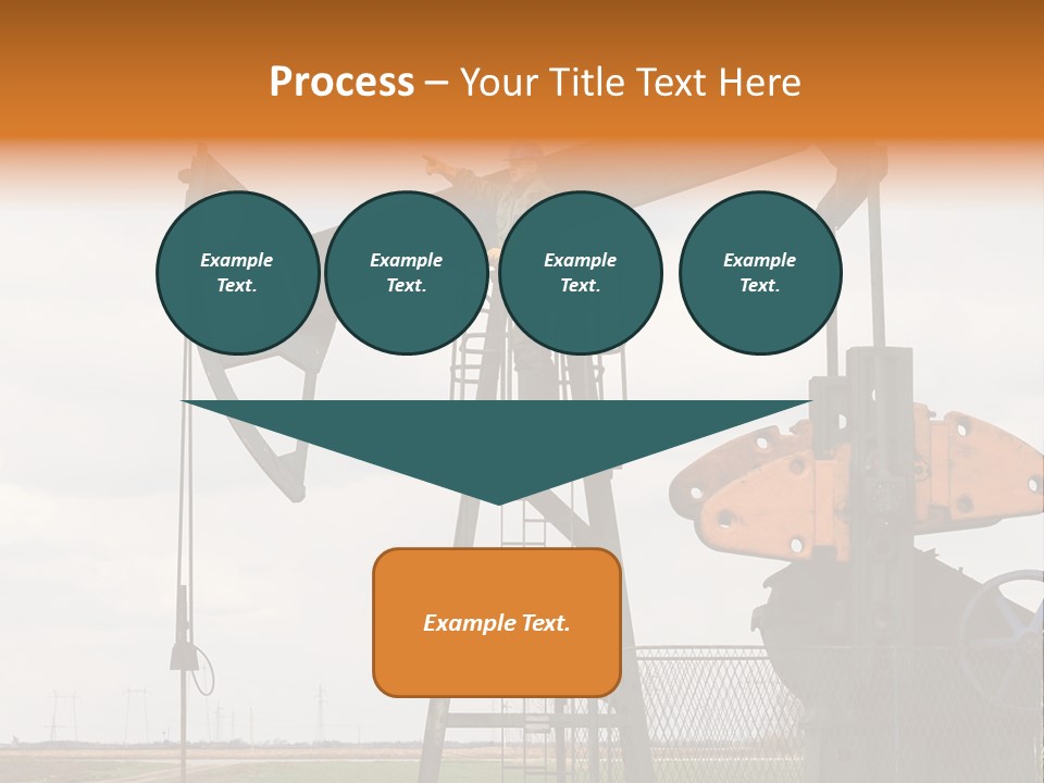 Pipeline Helmet Petroleum PowerPoint Template
