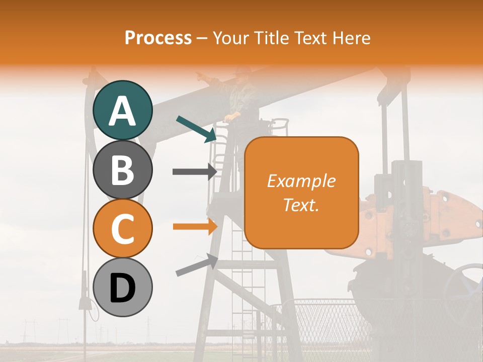 Pipeline Helmet Petroleum PowerPoint Template