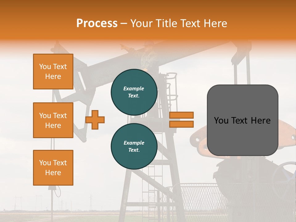 Pipeline Helmet Petroleum PowerPoint Template