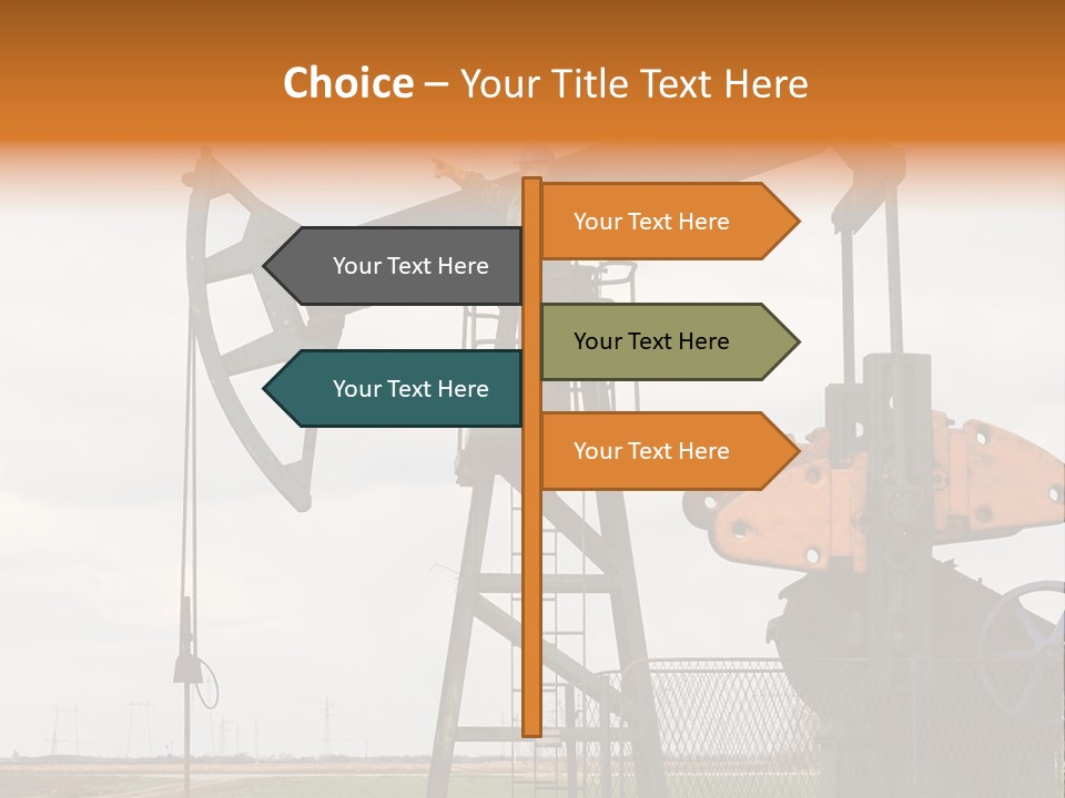 Pipeline Helmet Petroleum PowerPoint Template