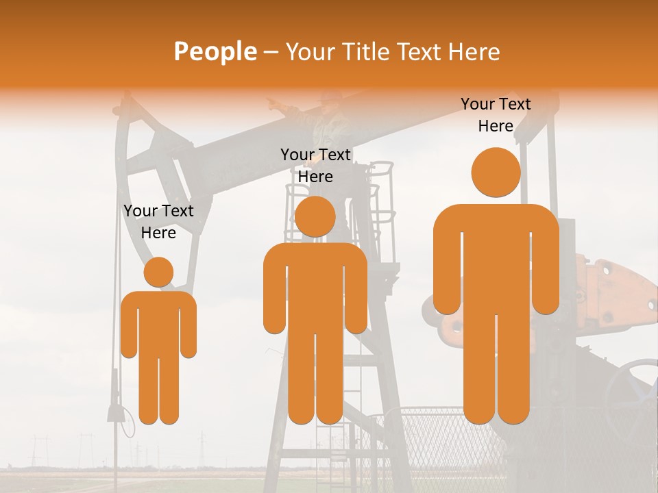 Pipeline Helmet Petroleum PowerPoint Template