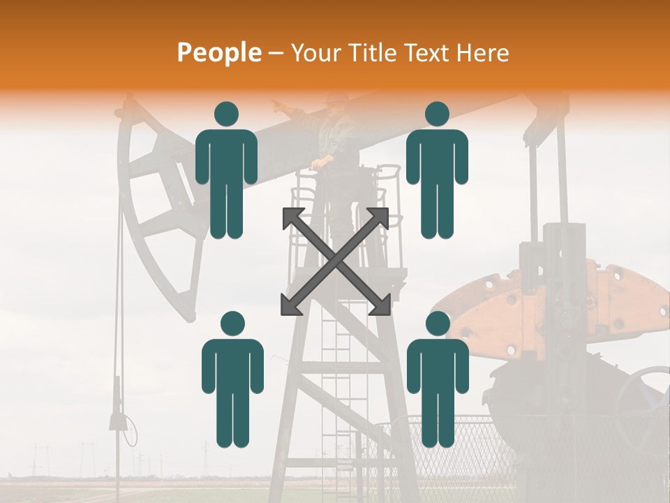 Pipeline Helmet Petroleum PowerPoint Template