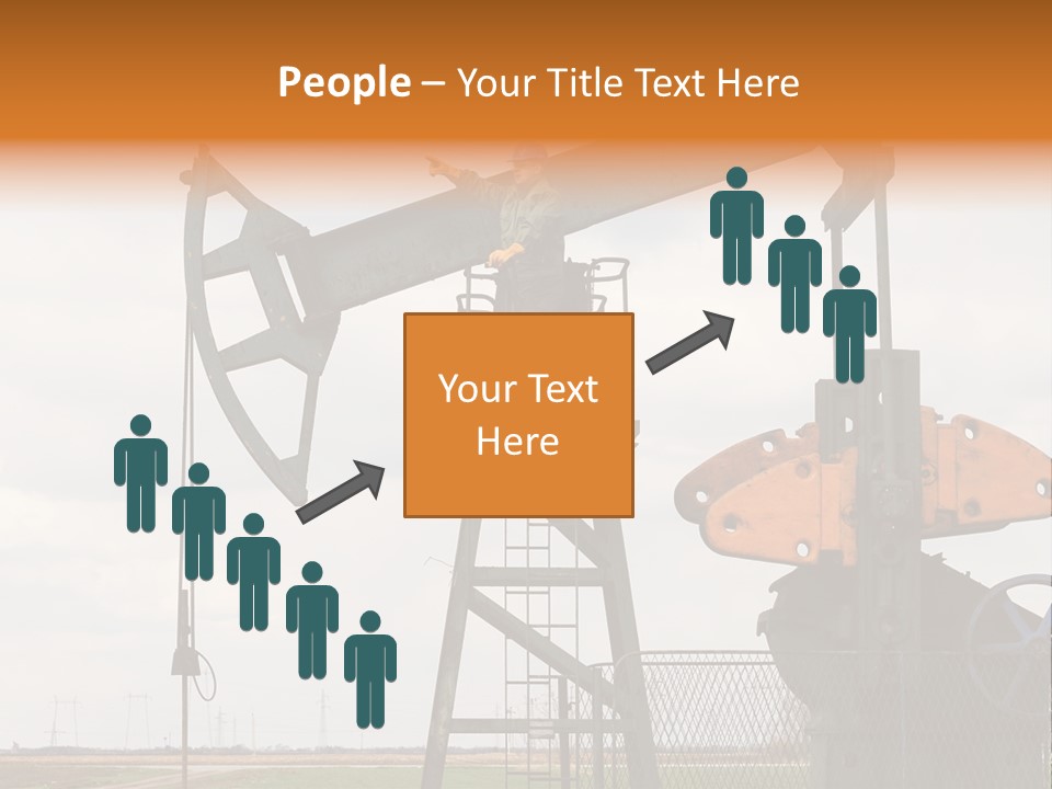 Pipeline Helmet Petroleum PowerPoint Template