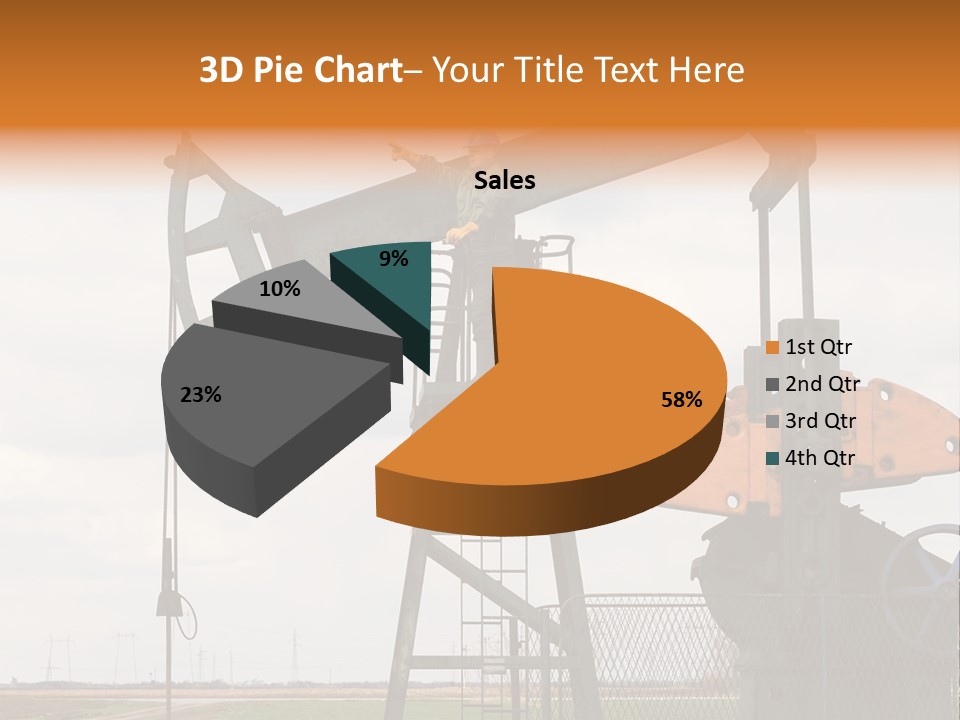 Pipeline Helmet Petroleum PowerPoint Template