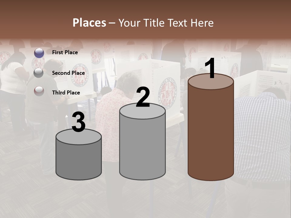 Booths Polling Place Voting PowerPoint Template
