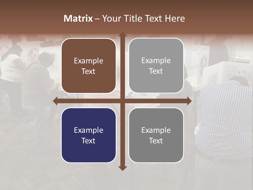 Booths Polling Place Voting PowerPoint Template
