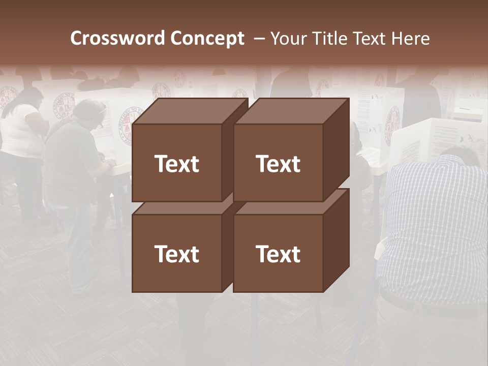 Booths Polling Place Voting PowerPoint Template