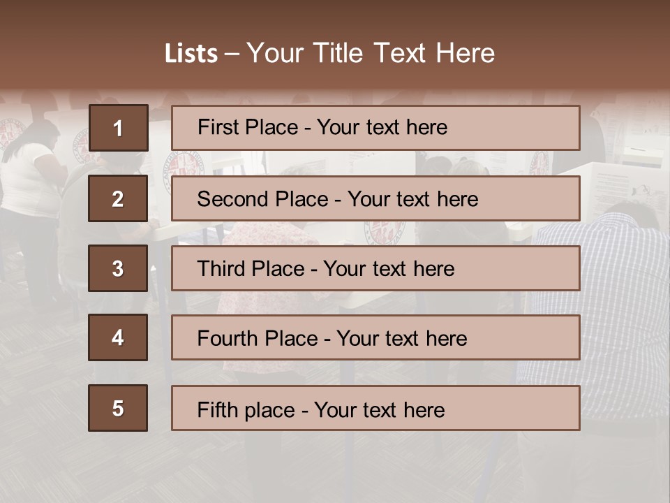 Booths Polling Place Voting PowerPoint Template