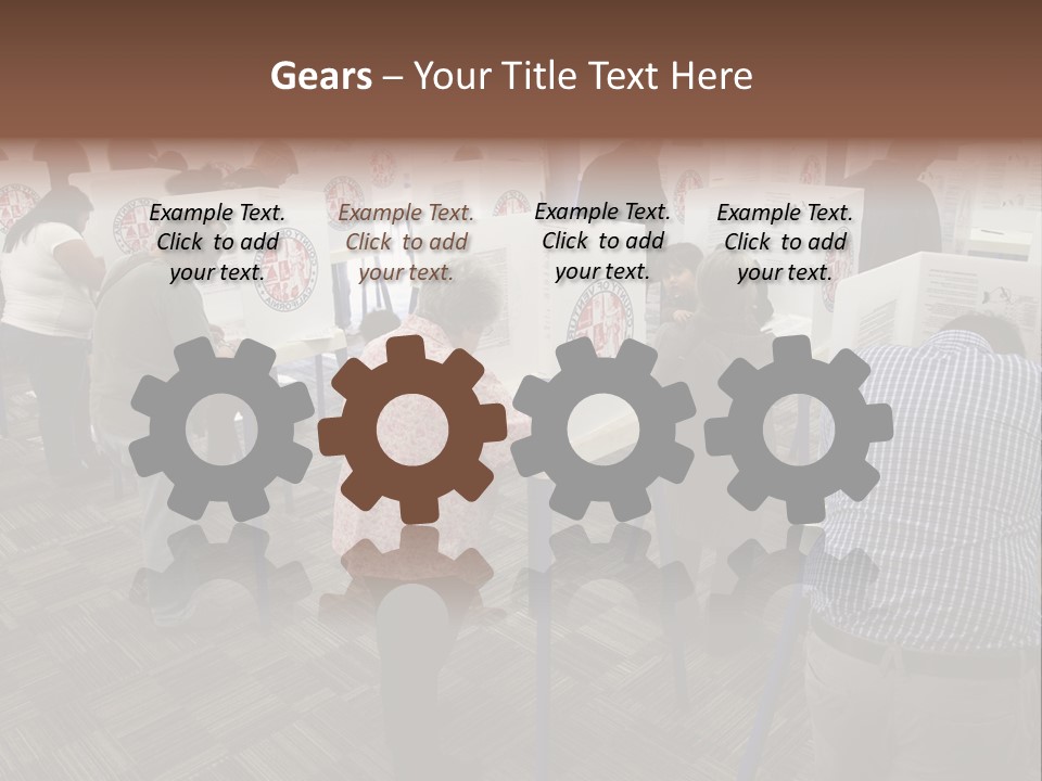 Booths Polling Place Voting PowerPoint Template