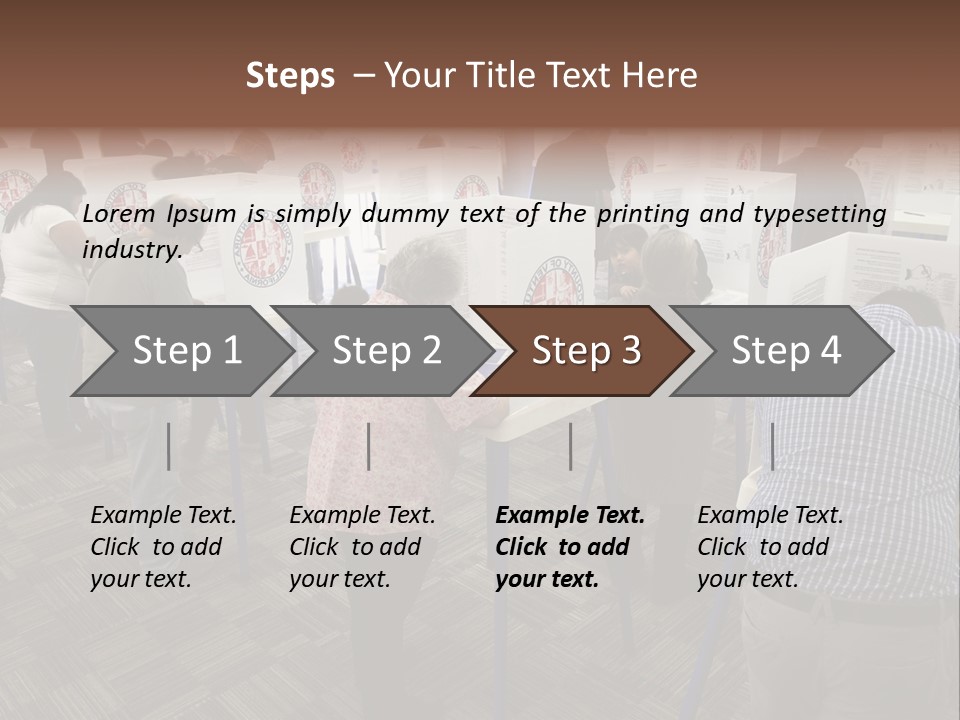 Booths Polling Place Voting PowerPoint Template