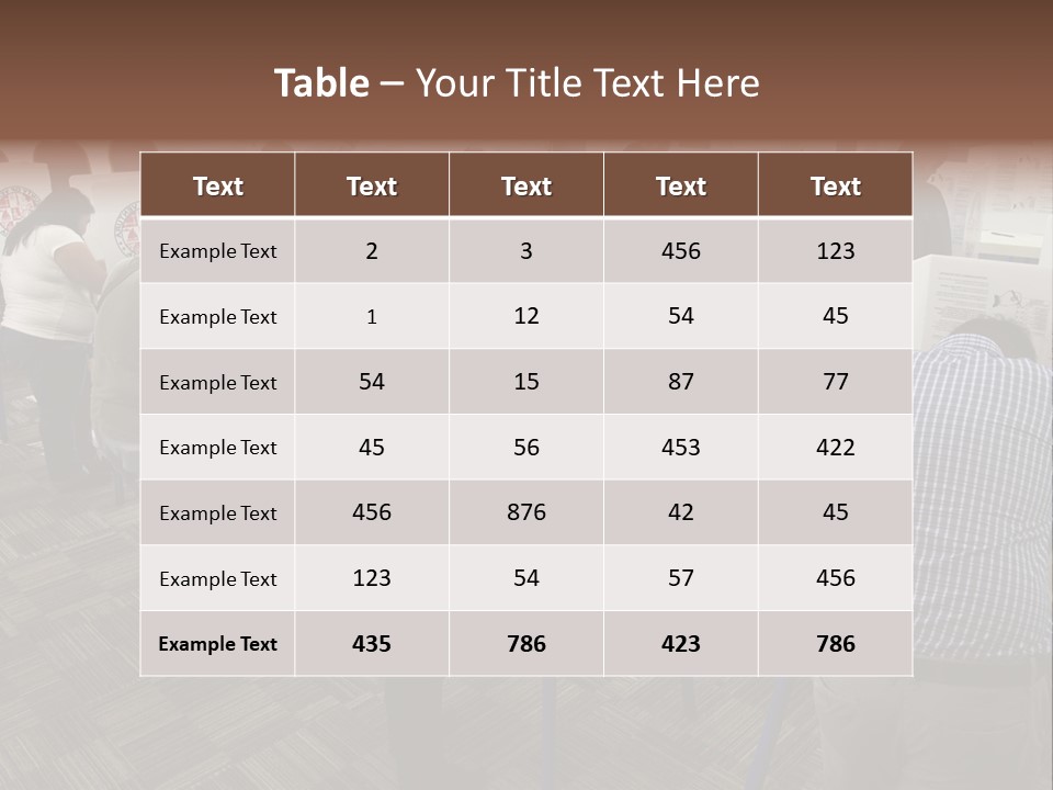 Booths Polling Place Voting PowerPoint Template
