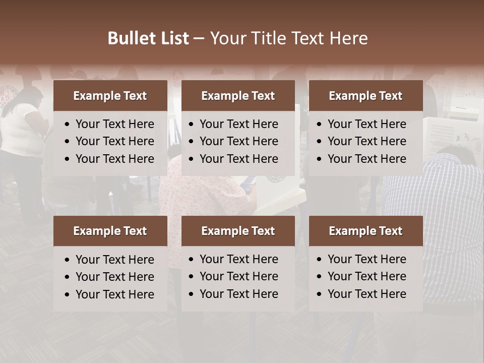 Booths Polling Place Voting PowerPoint Template