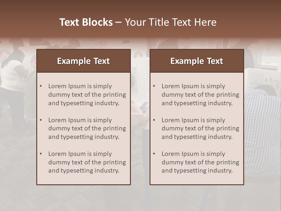 Booths Polling Place Voting PowerPoint Template
