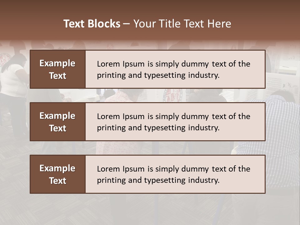 Booths Polling Place Voting PowerPoint Template