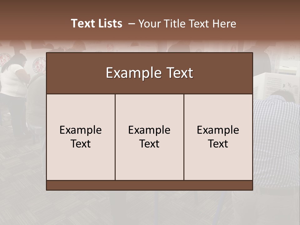 Booths Polling Place Voting PowerPoint Template