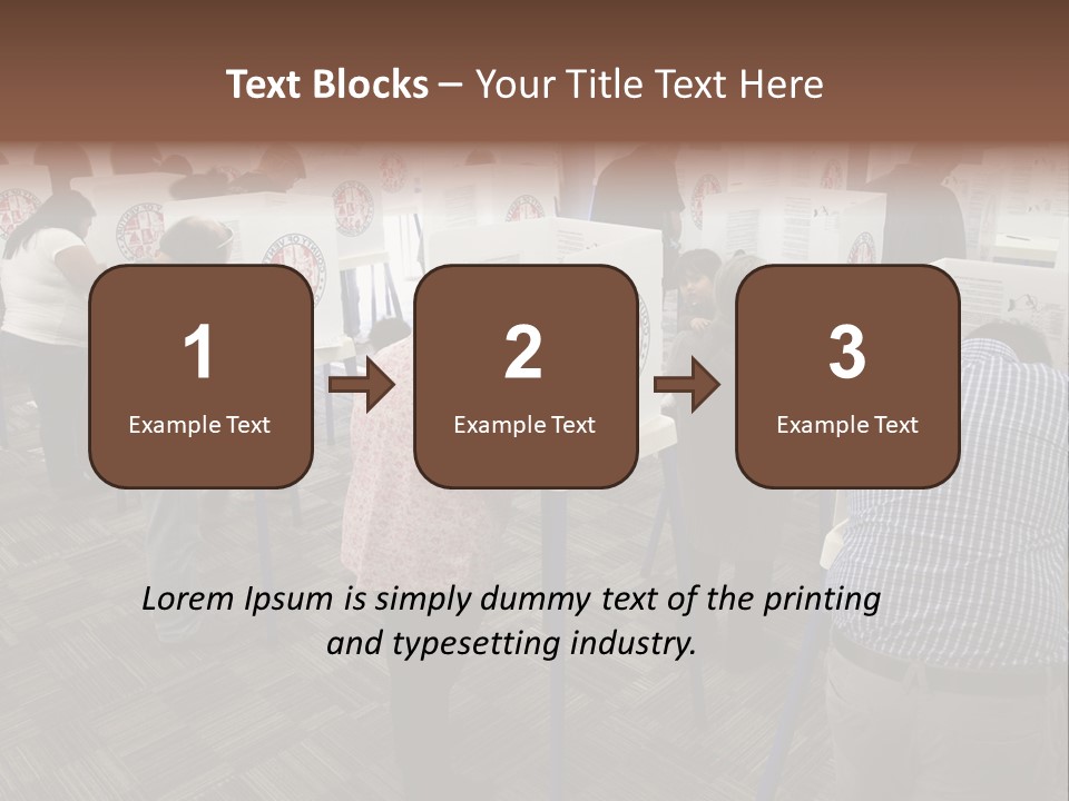 Booths Polling Place Voting PowerPoint Template