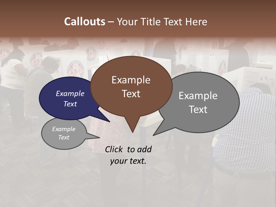 Booths Polling Place Voting PowerPoint Template