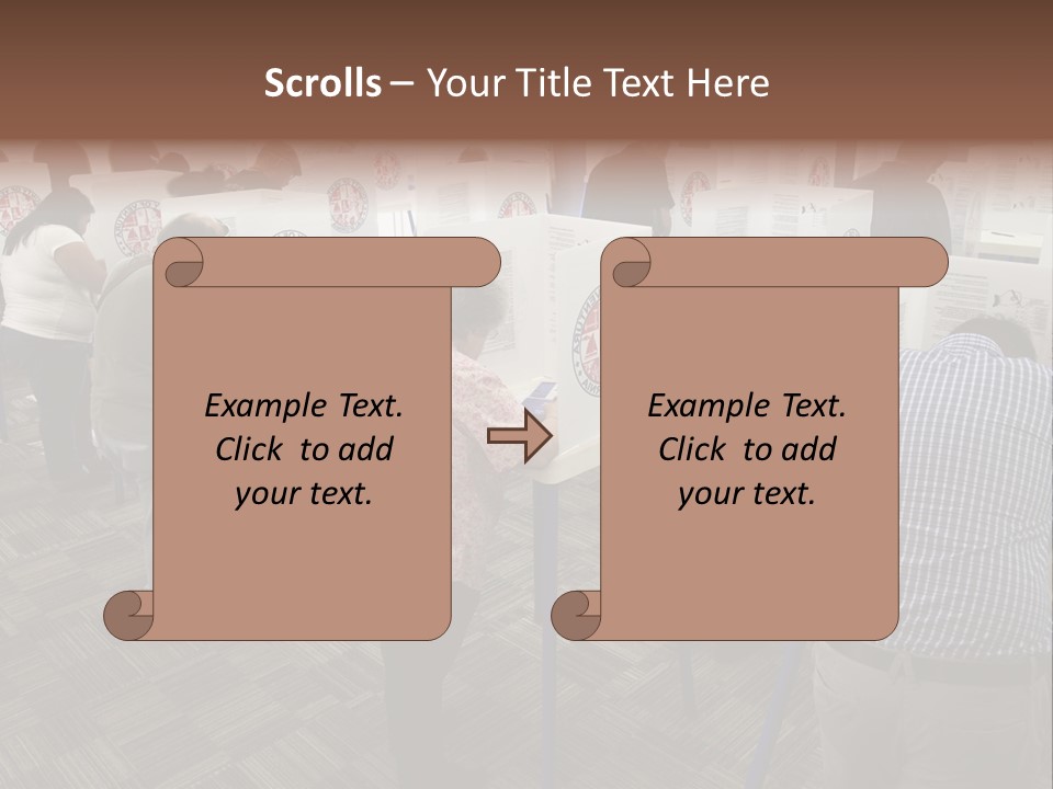 Booths Polling Place Voting PowerPoint Template