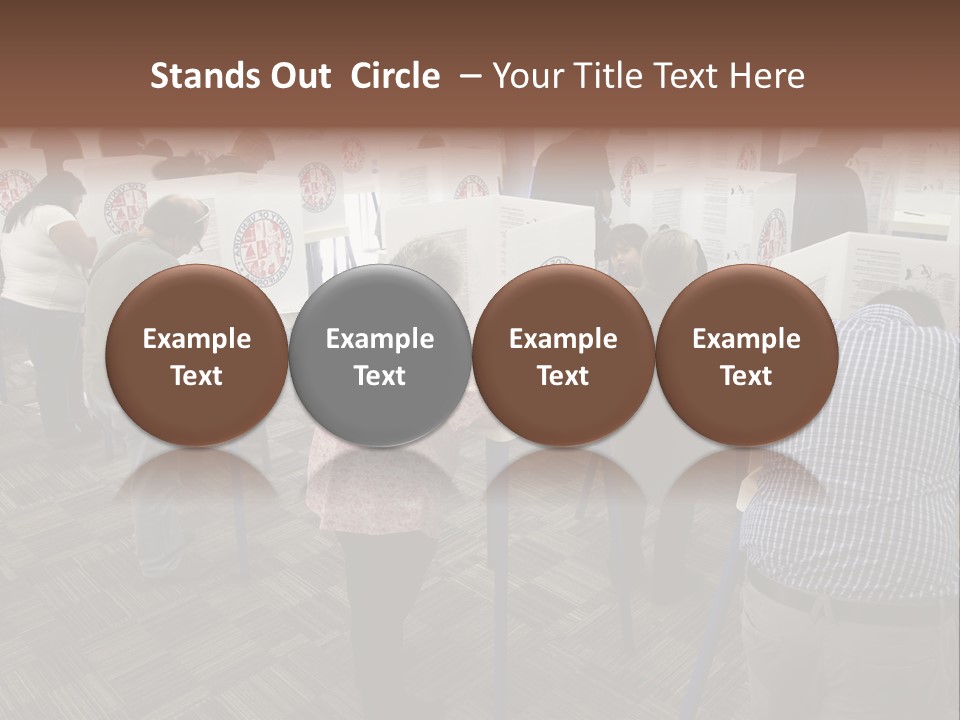 Booths Polling Place Voting PowerPoint Template