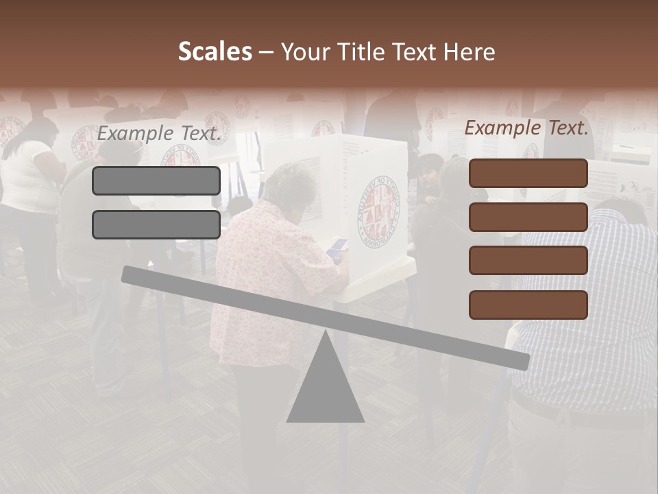 Booths Polling Place Voting PowerPoint Template