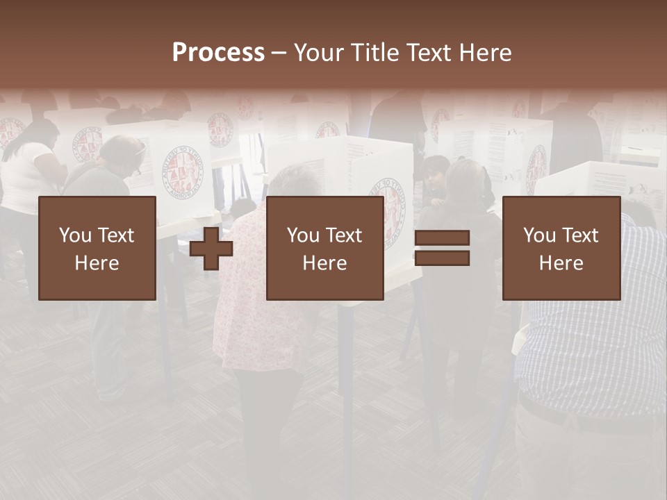 Booths Polling Place Voting PowerPoint Template