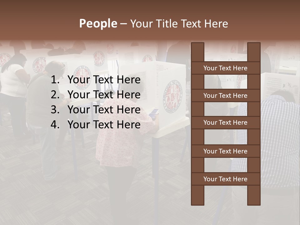 Booths Polling Place Voting PowerPoint Template