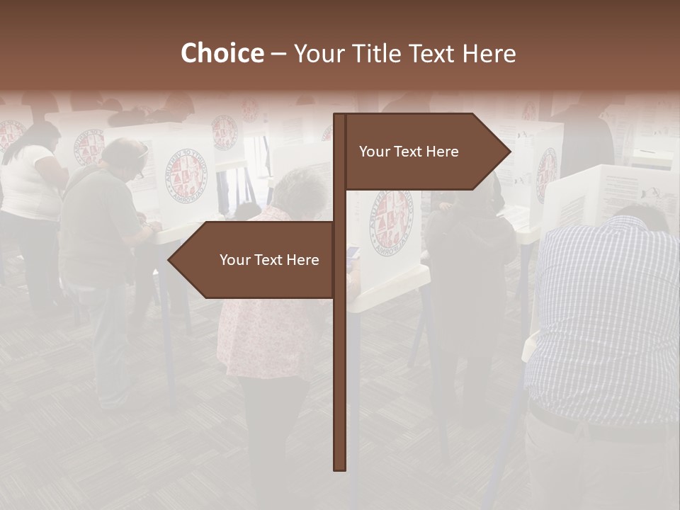 Booths Polling Place Voting PowerPoint Template